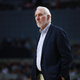 Gregg Popovich, head coach of the San Antonio Spurs looks on during a game between San Antonio Spurs and Phoenix Suns at Arena Ciudad de Mexico on December 14, 2019.